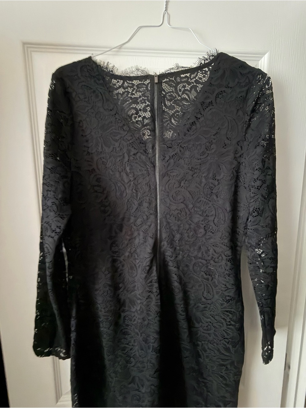 Reitmans Black Lace Long Sleeve Dress
